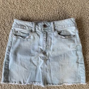 american eagle jean skirt